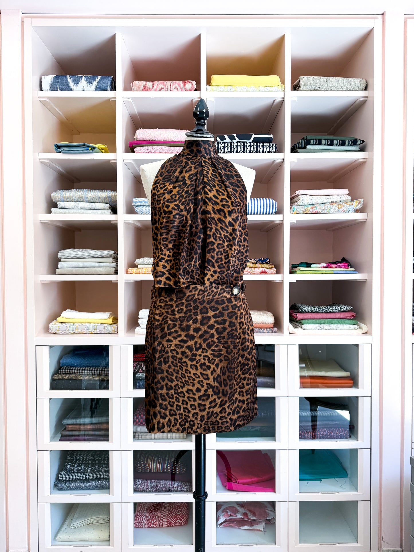 Completo CAPETOWN Mini Wrap & Top Americana | Animalier scuro
