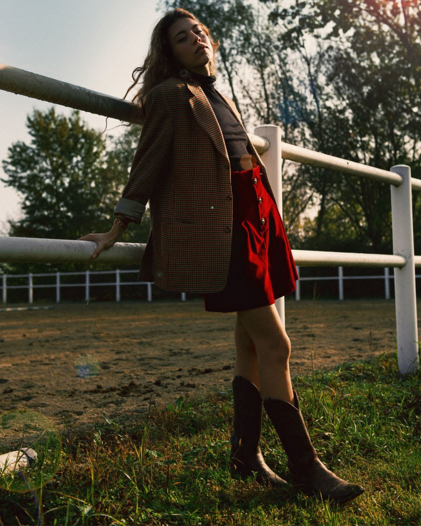 Pantaloni personalizzabili in velluto bordeaux