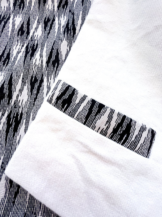 dettaglio contrasto fantasia bianco-nera