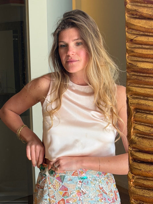 Crop top JAIPUR | Seta leggera