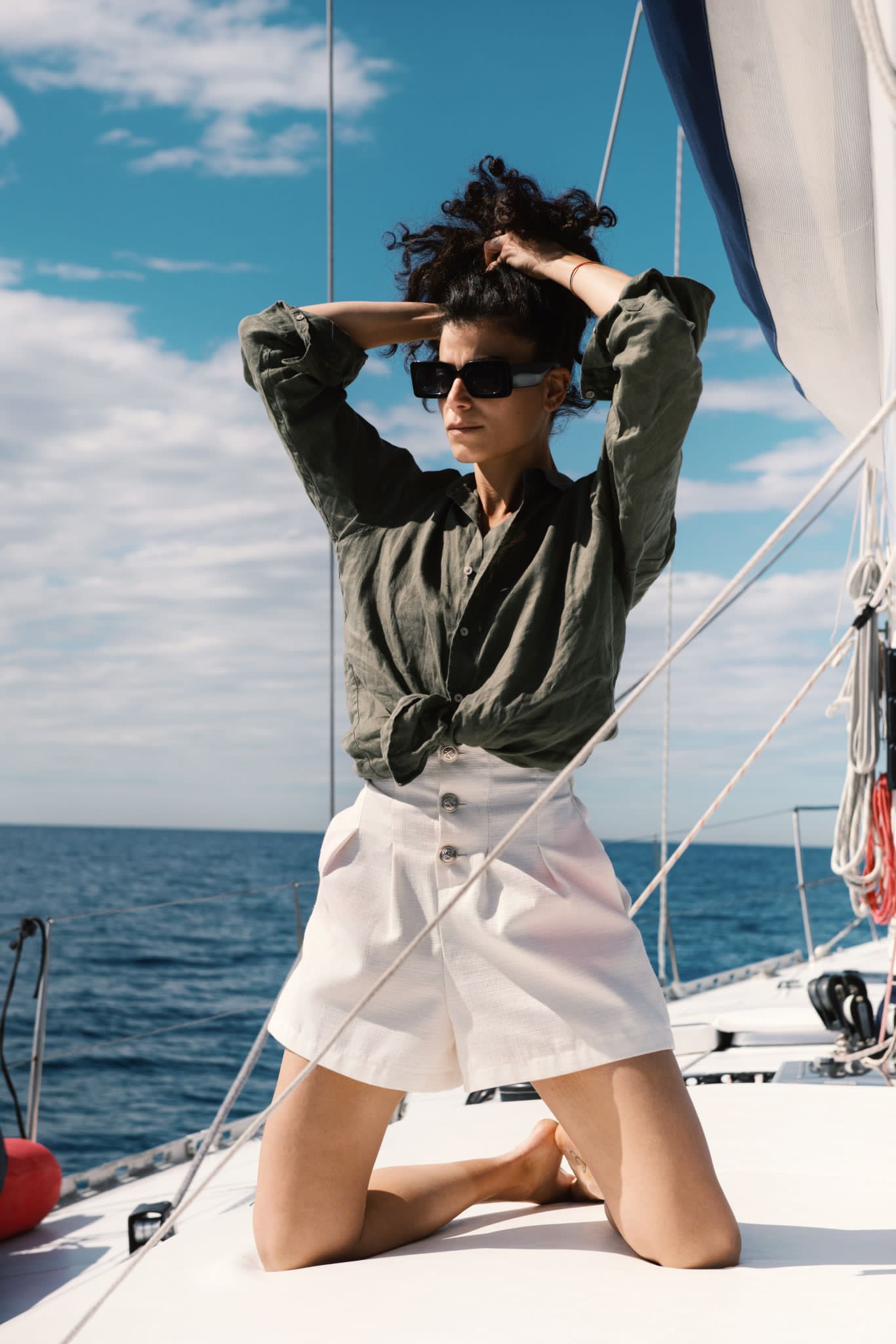 Shorts MONACO | Cotone bianco
