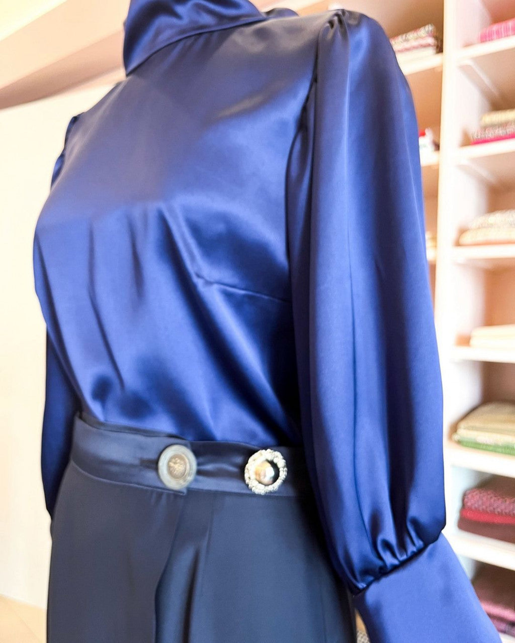 Camicia balloon | blusa in seta