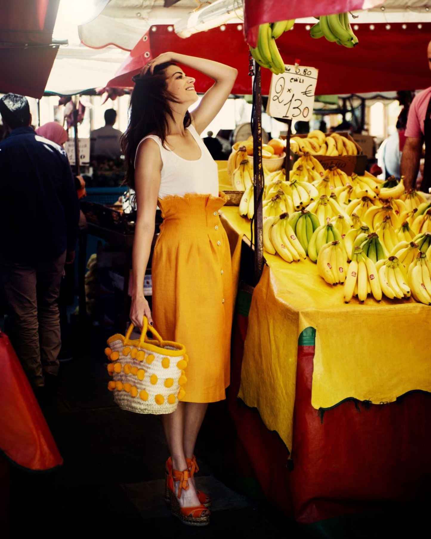 Icon Marrakech | gonna lunga in lino grezzo